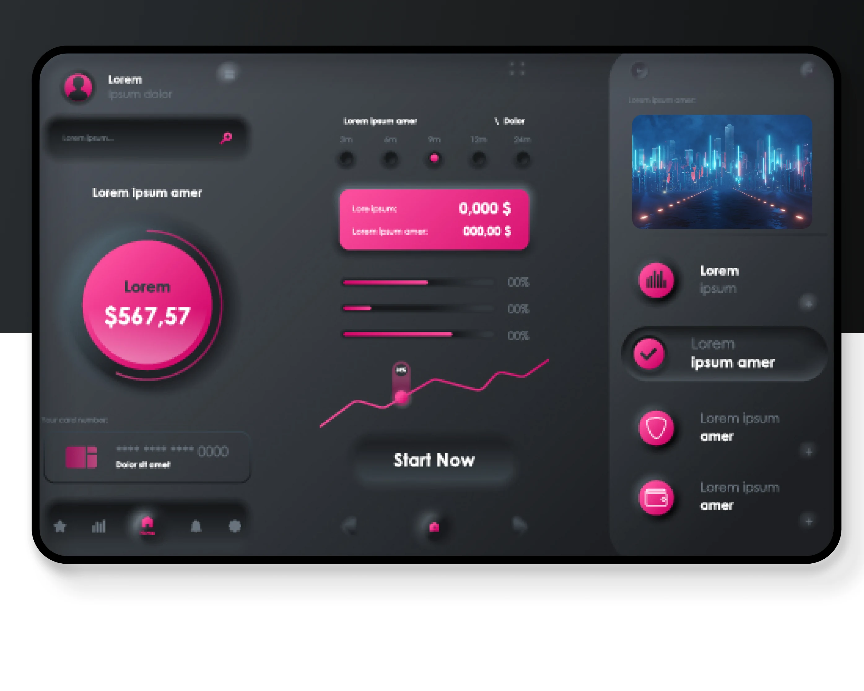 Desktop and mobile eSports streaming product dashboards