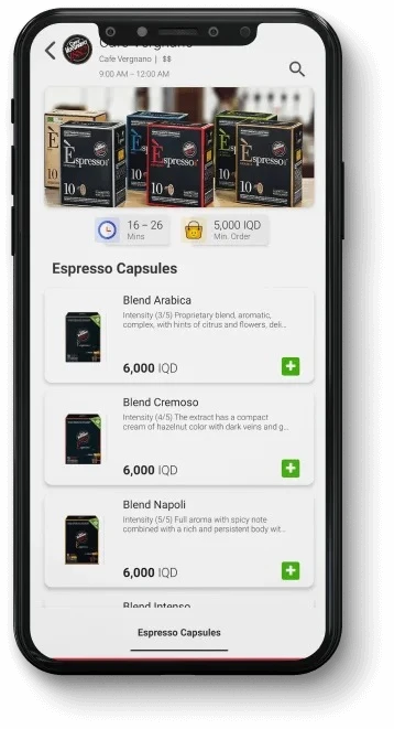 Lezzoo expense categories screen