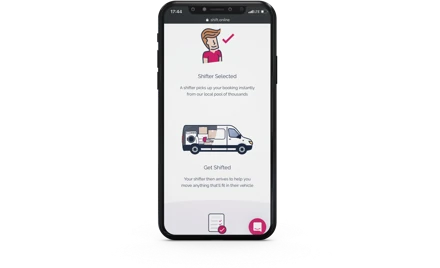 Shift customer moving application