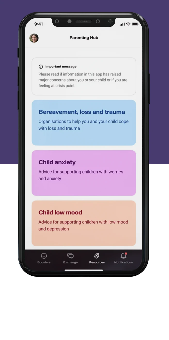 Path parenting resources screen