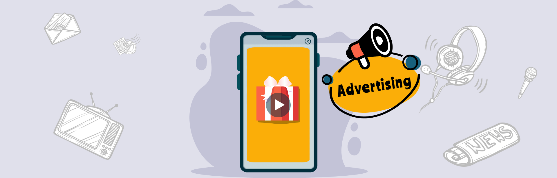 After rewarded videos, users receive a perk, which gives them motivation to watch in-app ads to the end.