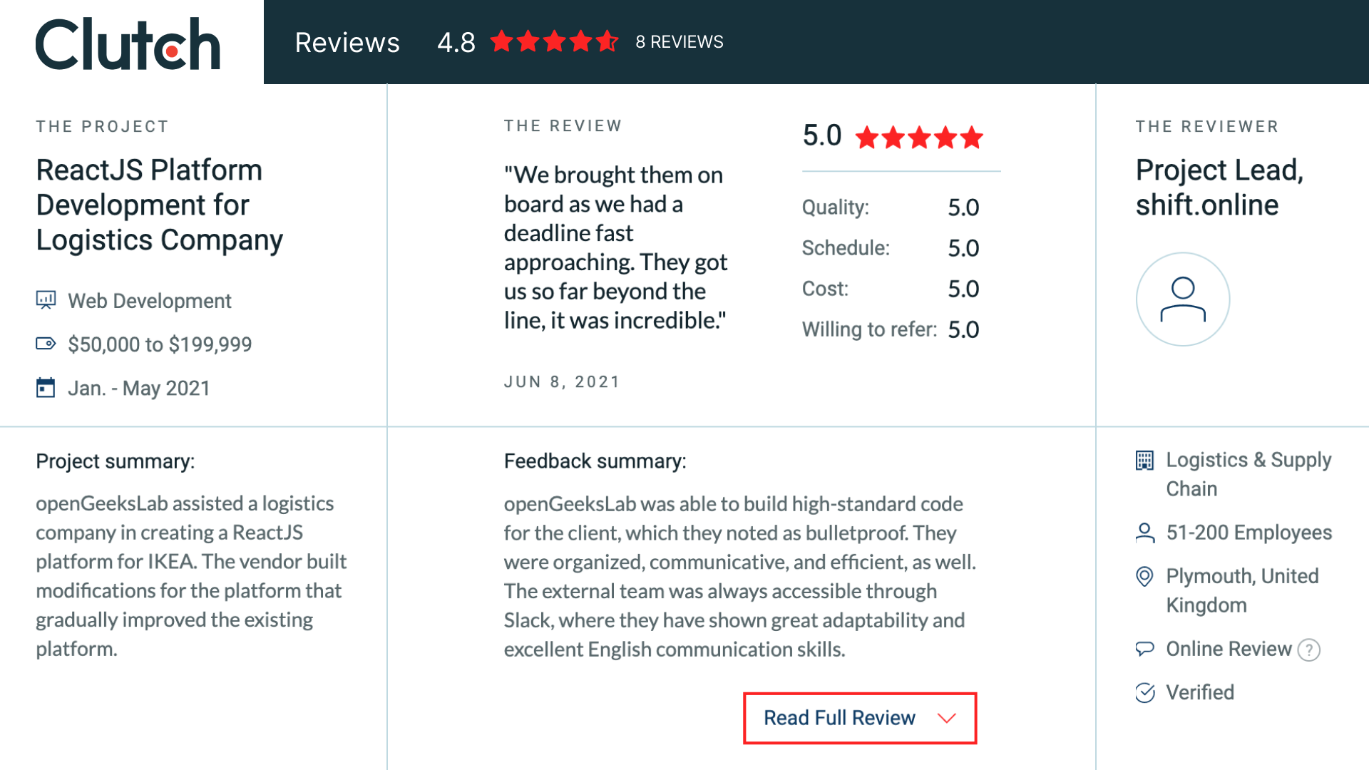 Client reviews are often a decision-making tool to hire app developers. In fact, you can get more information about a freelance developer or a dedicated team from a couple of client reviews than from their description. However, don’t make hiring decisions based only on reviews, sometimes they intentionally tell lies.