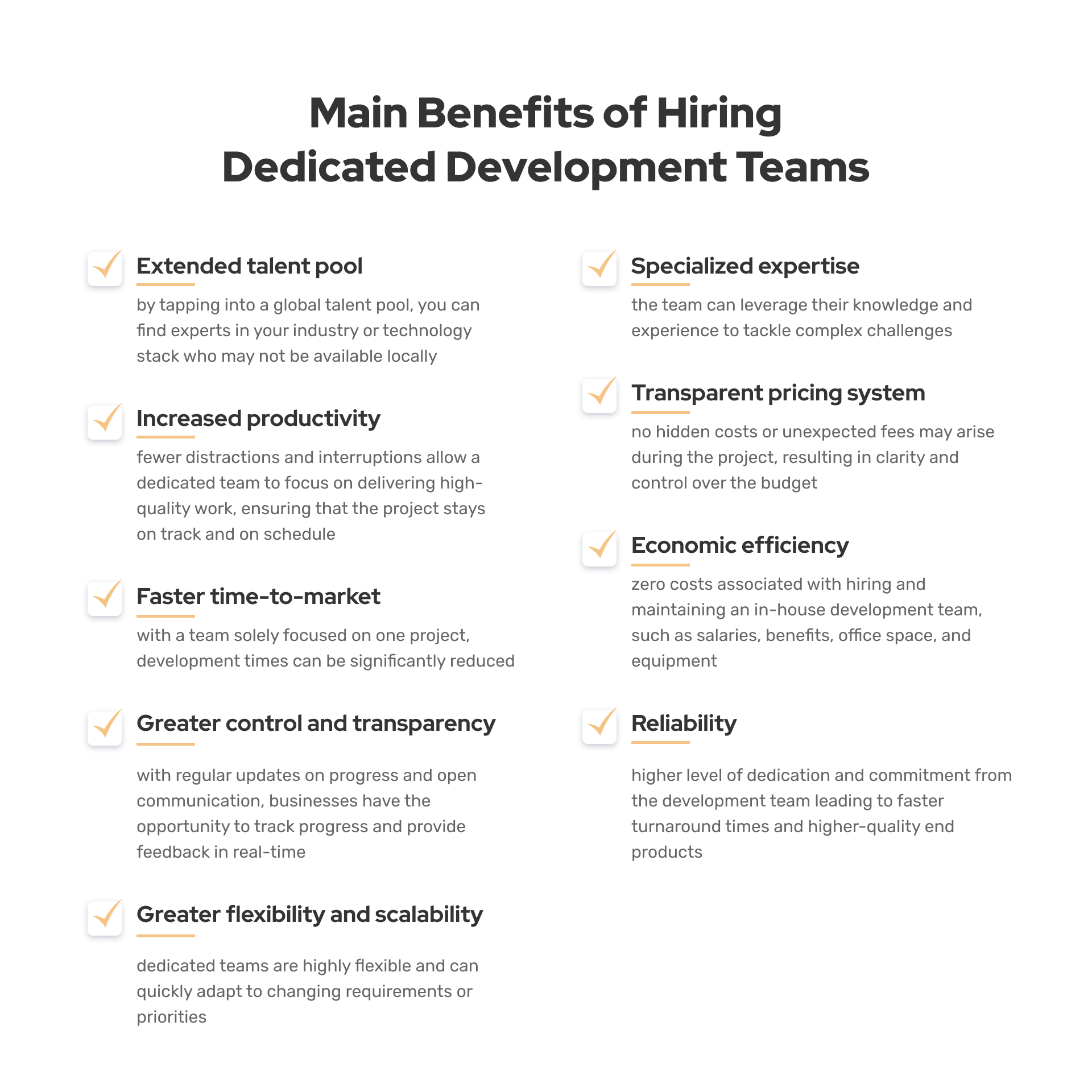 In today's competitive business landscape, companies are constantly seeking ways to streamline their operations and gain a competitive edge. Hiring a dedicated development team is one way to achieve these goals.