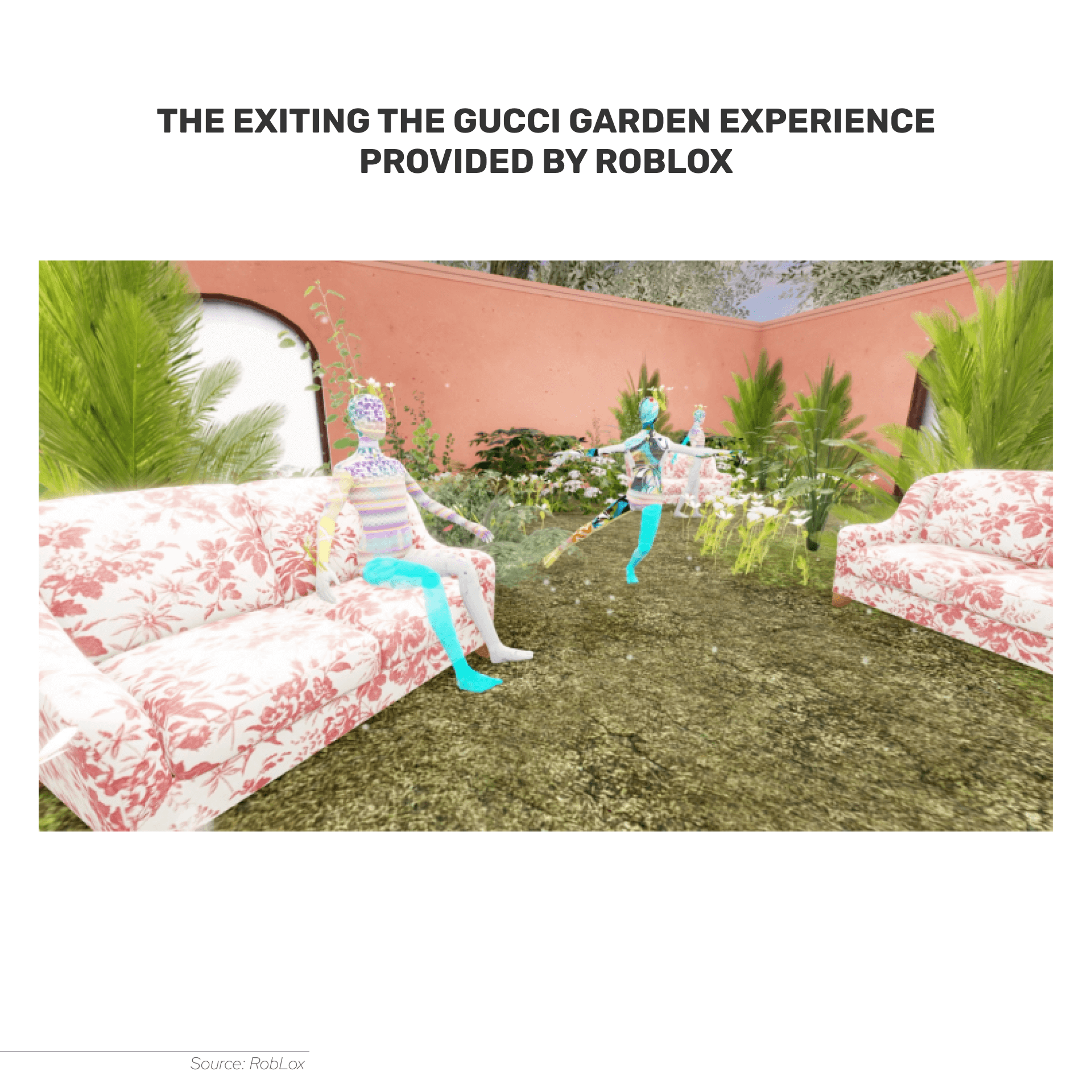The partnership of Gucci with Roblox resulted in a platform delivering interactive virtual experience.