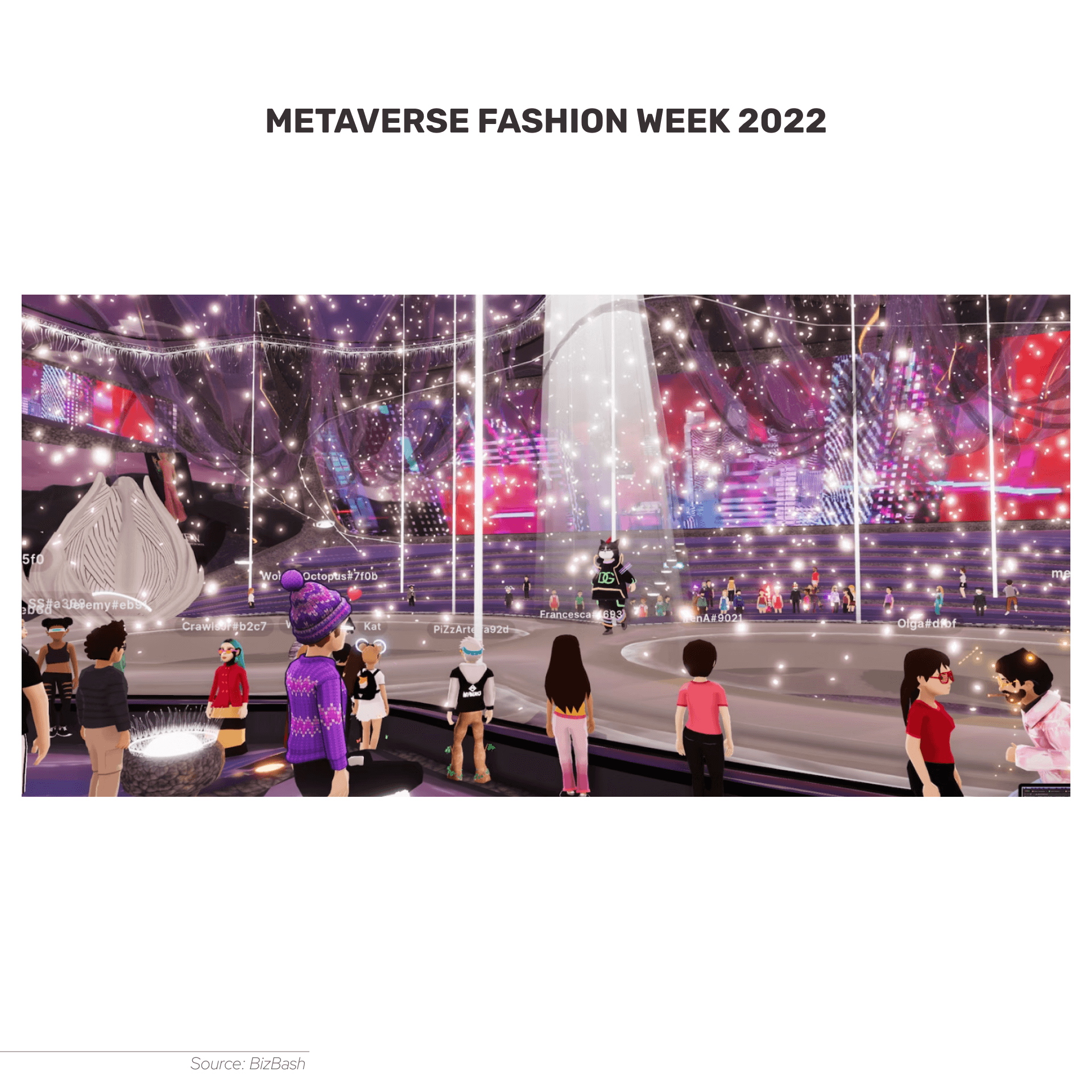 Metaverse Fashion Week 2022 attracted many luxurious brands such as Dolce & Gabbana, Tommy Hilfiger, and DKNY.