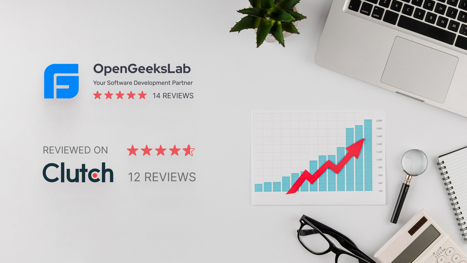 OpenGeeksLab proudly ranked among Clutch's elite selection of leading cross-platform app developers.