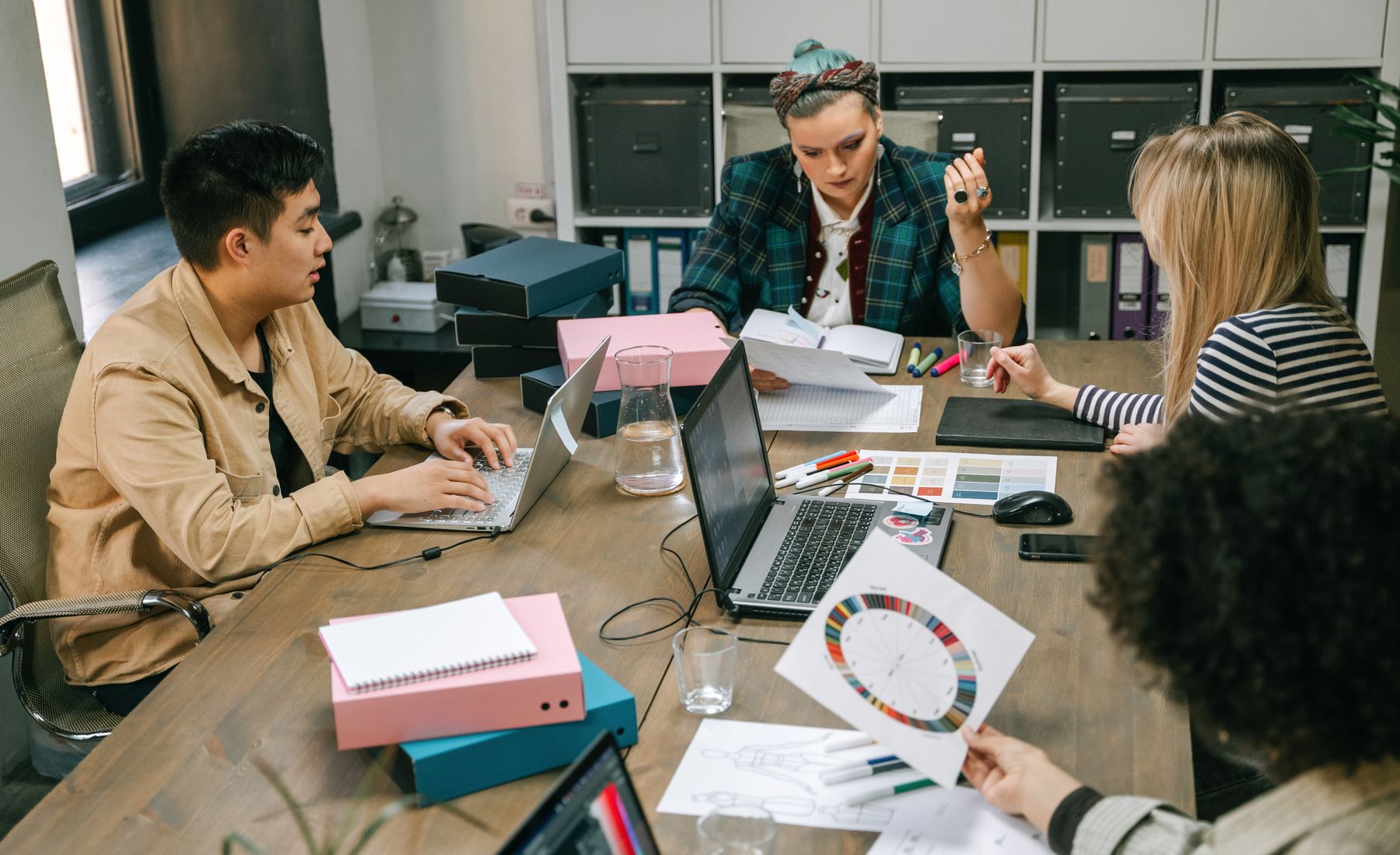 Product and engineering team mapping a business process automation workflow