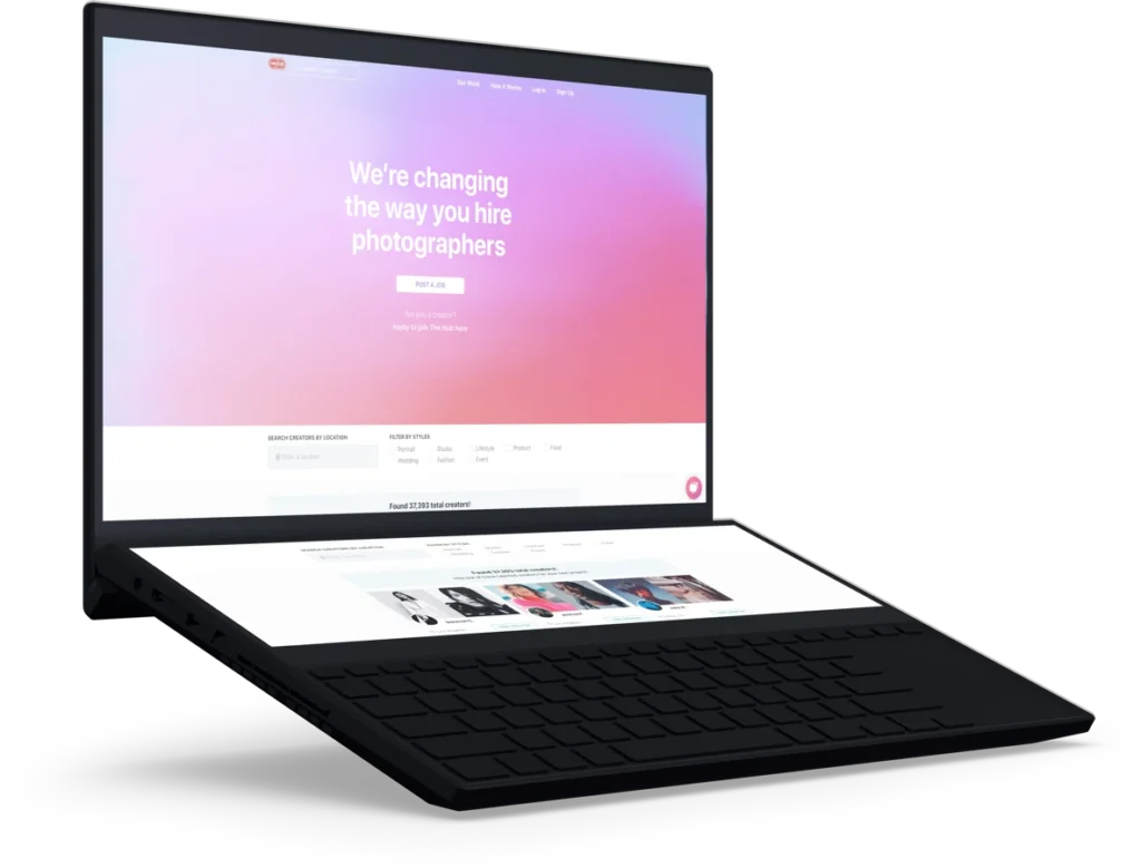 The H Hub product interface